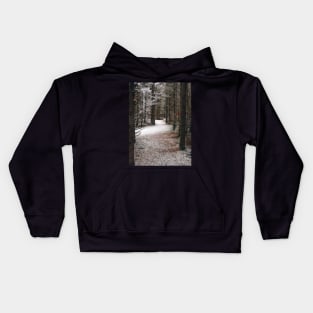 Photo of Mysterious Forest Trail Covered with Snow V2 Kids Hoodie